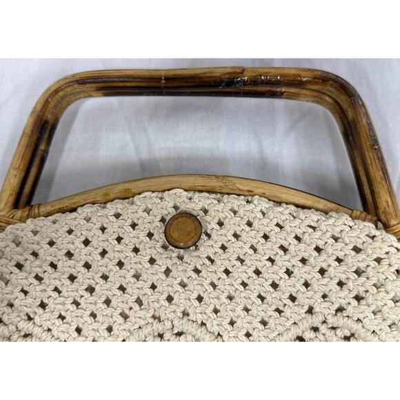 Vintage Macrame Groskopf's Department Store Bag / Purse - Picture 7 of 8